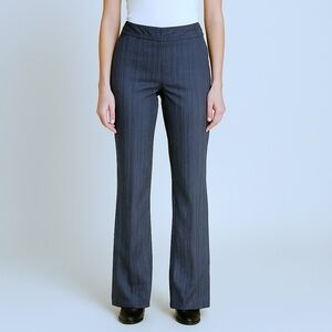Holt Renfrew Blue Pinstripe Relaxed Fit High Rise Dress Pants Size 6